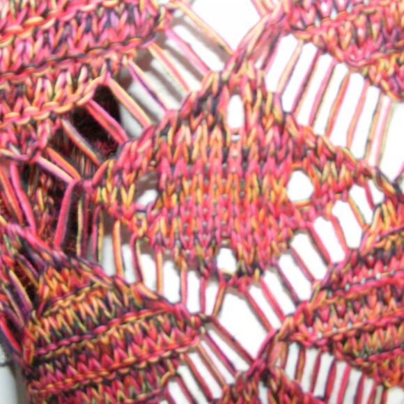 BKE Sweater, S, Open knit, Cold Shoulder, Multicolor, Distressed, Layer up - Picture 14 of 14